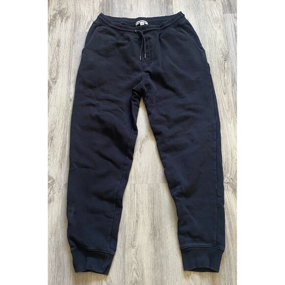 Goodthreads Men's Washed Fleece Jogger Heavyweight Sweatpants - Black - Medium - Picture 1 of 5